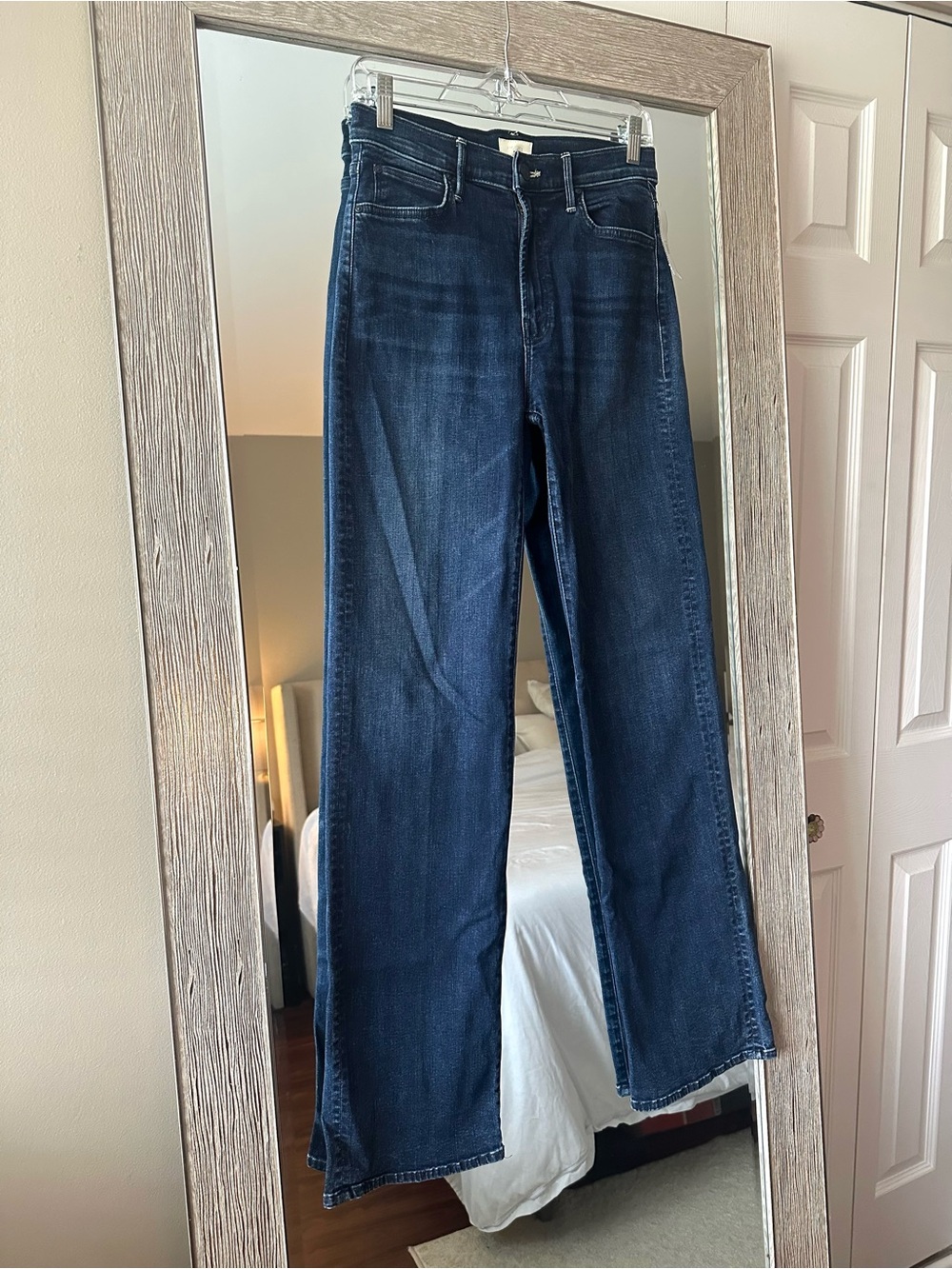 MOTHER The Kick It High-Rise Straight Dark Wash Jeans NWT Size 28
